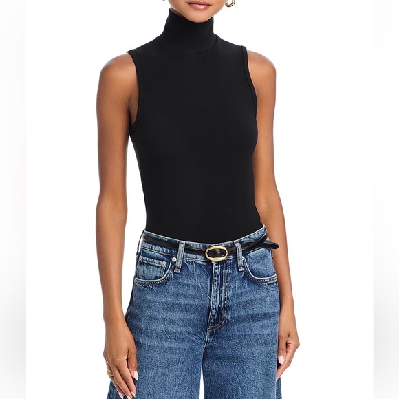 Rag & Bone Irina Black Sleeveless Ponte Turtleneck Top Size XL NWT - Picture 4 of 9
